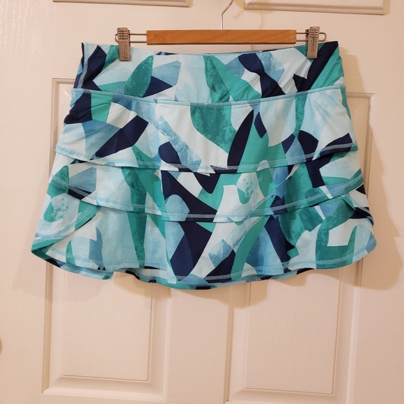 ID Ideology Plus Size Printed Flounce Skort - Size Large - Picture 1 of 7
